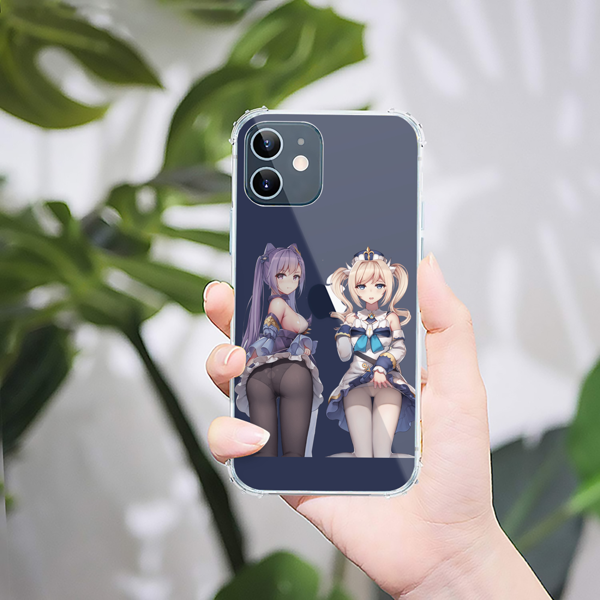 げんし神 刻晴 こくせい genshin Kokusei 【iPhone 12シリーズ対応】透明スマホケース（クリアソフトケース）